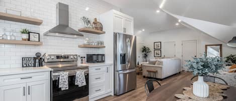 Microwave, oven, stovetop, dishwasher