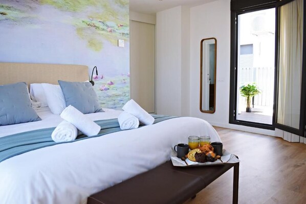 1 slaapkamer, een strijkplank/strijkijzer, wifi, beddengoed