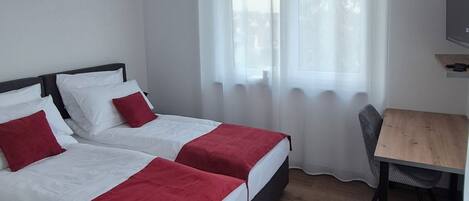 1 bedroom, travel crib, free WiFi, bed sheets