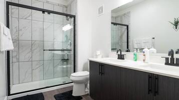 Hair dryer, towels