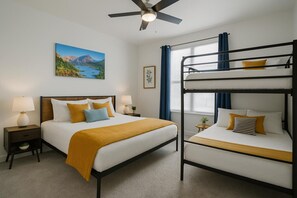 2 bedrooms, desk, iron/ironing board, free WiFi