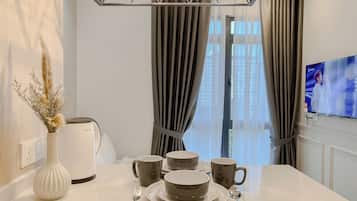 Appartement, 2 slaapkamers | 2 slaapkamers, een strijkplank/strijkijzer, gratis wifi, beddengoed