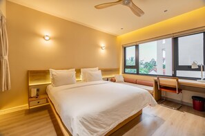 Family Double Room, Multiple Beds, Kitchen, Pool View | Premium bedding, down comforters, memory foam beds, minibar - Palmera Villa Hoi An (Da Nang)