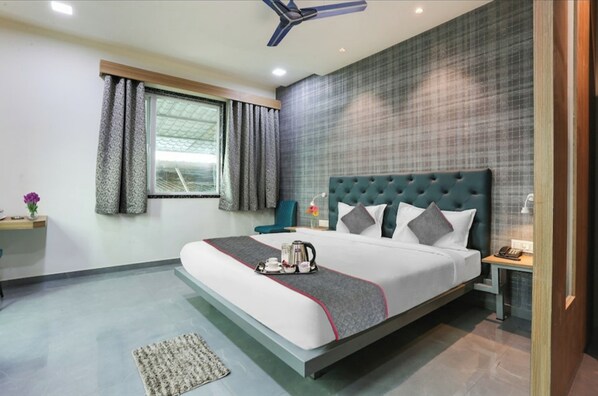 Deluxe-Doppelzimmer | 1 Schlafzimmer, Schreibtisch, kostenloses WLAN, Bettwäsche