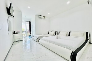 Deluxe-rum | Skrivbord, gratis wi-fi och sängkläder