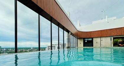"Modern 2-bedroom apartment in an exclusive building in Santa Cruz, Bolivia."