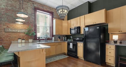 Patio/Fire Pit | In Unit Laundry | Downtown | Parking | King Bed