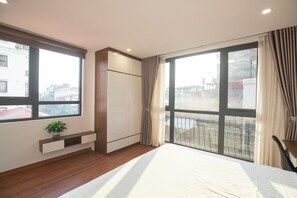 1 habitación y ropa de cama de alta calidad