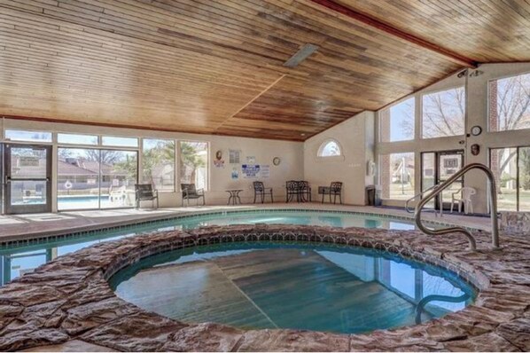 Indoor pool, outdoor pool