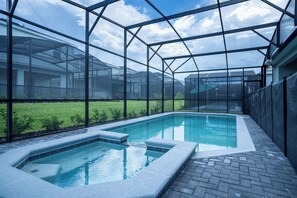 Indoor pool, a heated pool