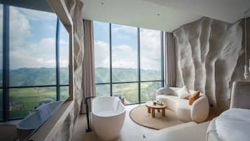 Luxury-Zimmer, Talblick | 2 Schlafzimmer, Bettwäsche aus ägyptischer Baumwolle