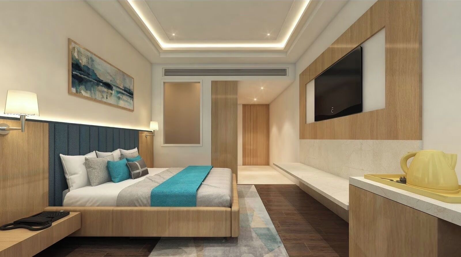 In-room safe, desk, laptop workspace, blackout curtains