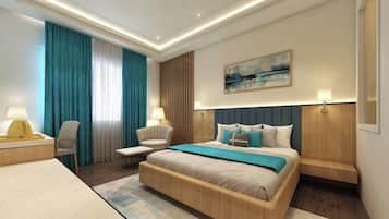 Premium Room | In-room safe, desk, laptop workspace, blackout drapes