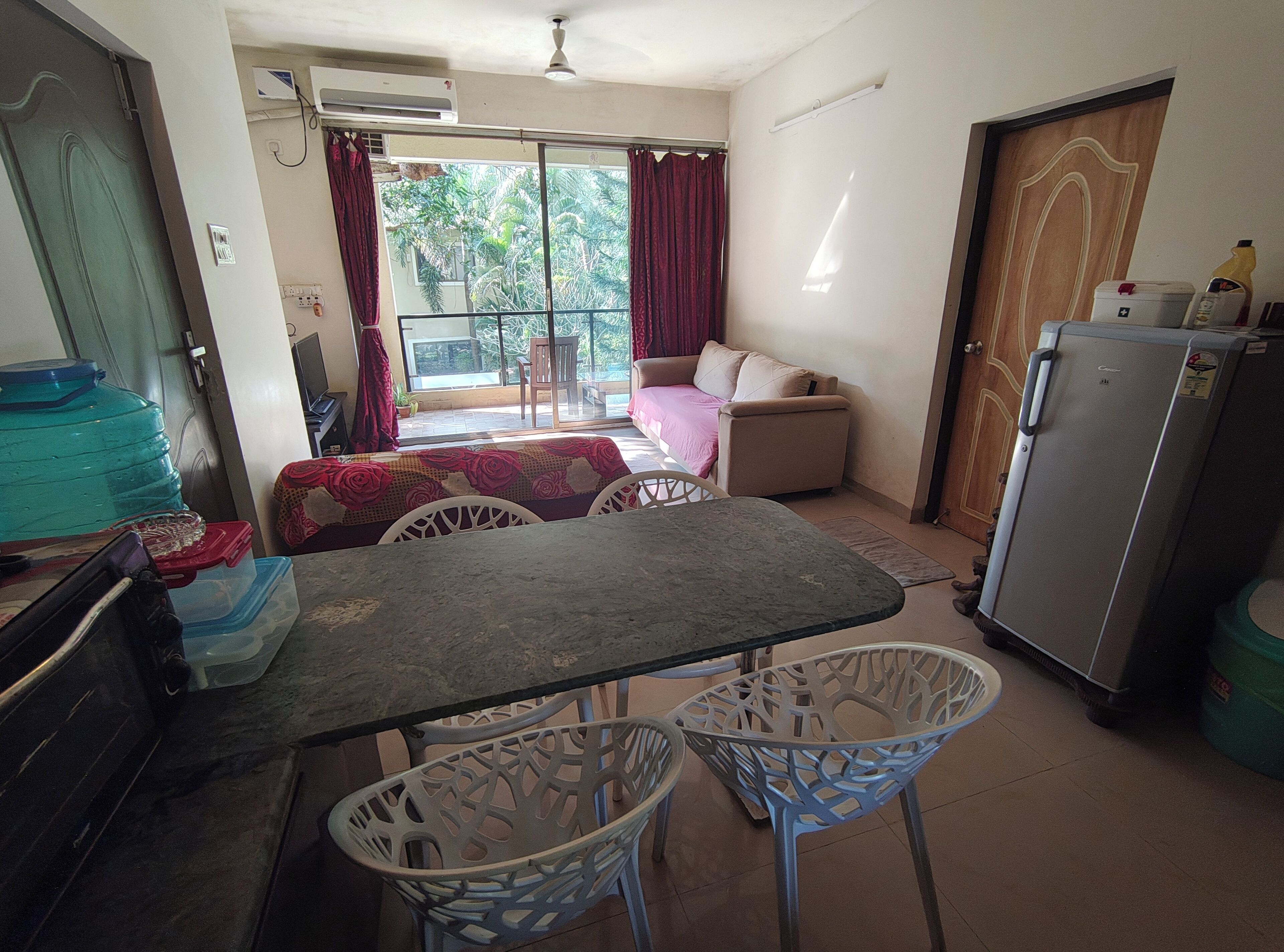 Appartement Confort, vue piscine | Coin séjour