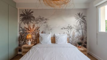 1 chambre, fer et planche à repasser, Wi-Fi, draps fournis