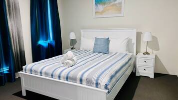 4 bedrooms, travel cot, free WiFi, bed sheets