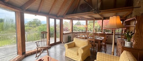 Cottage, 4 Bedrooms | Living area | LCD TV