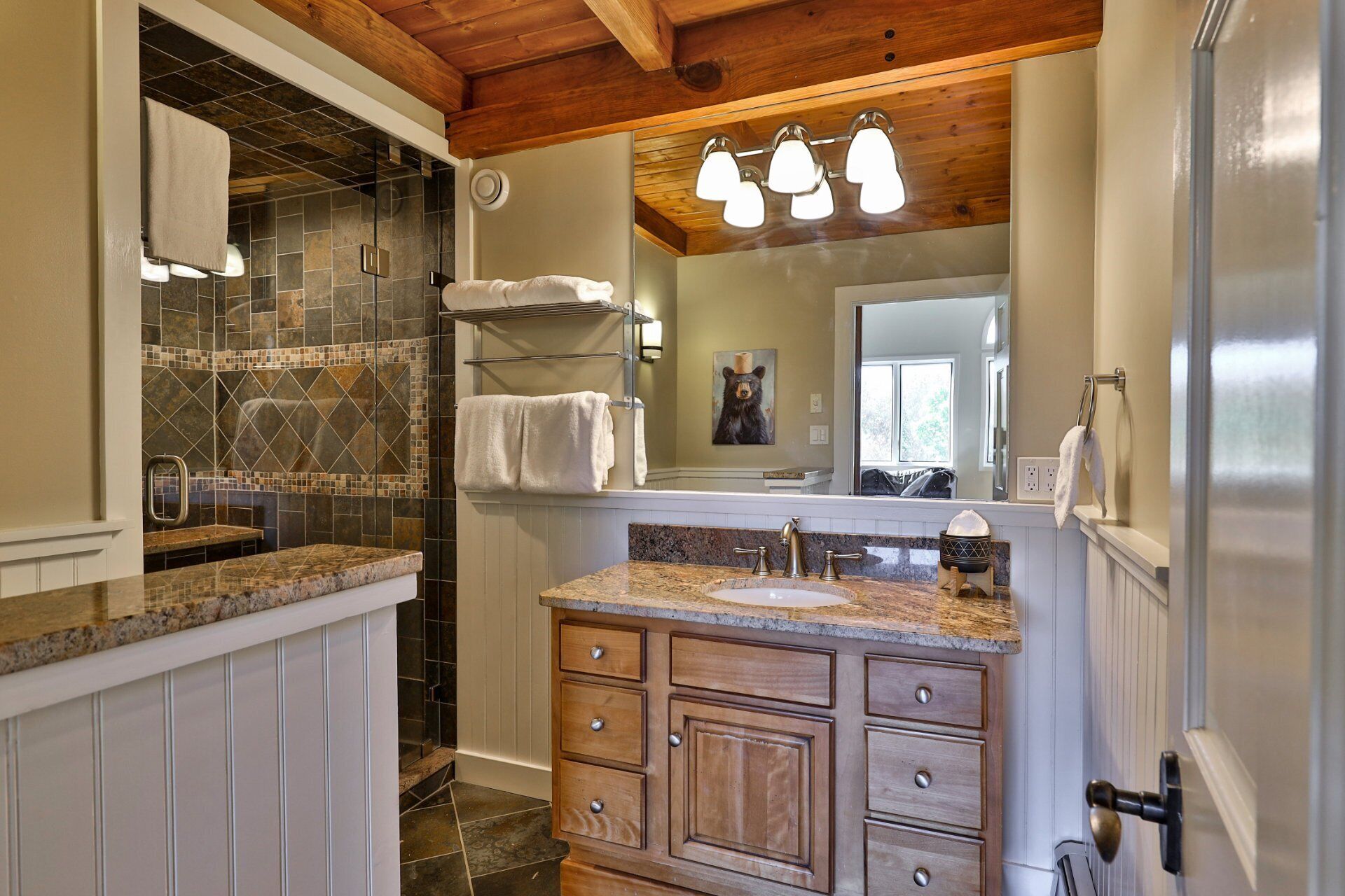 Regadera y secadora de cabello 