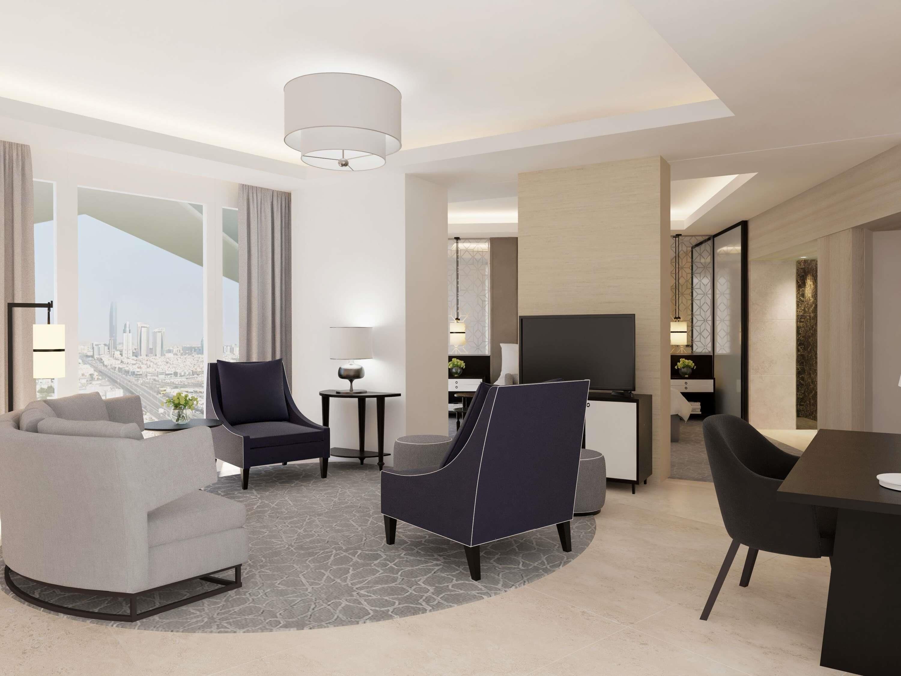 Junior Suite, 1 King Bed, Terrace, City View | Premium bedding, in-room safe, blackout drapes, soundproofing