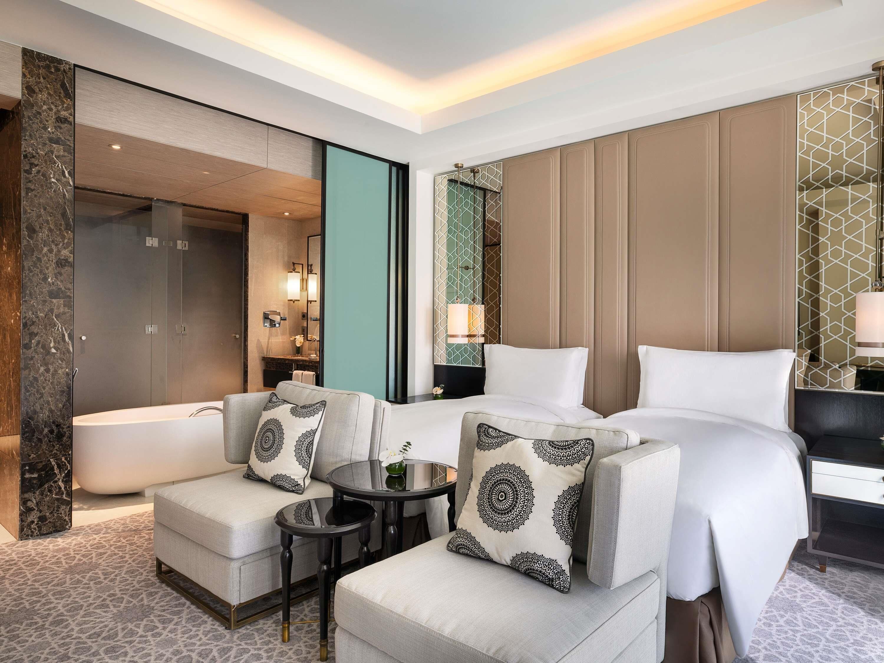 Premium bedding, in-room safe, blackout curtains, soundproofing