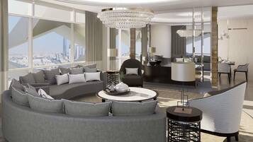 أغطية فراش متميزة وخزنة داخل الغرفة وستائر تعتيم وتجهيزات عازلة للصوت