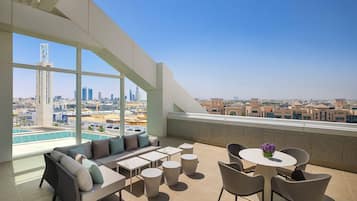 Junior Suite, 1 King Bed, Terrace, City View | Terrace/patio