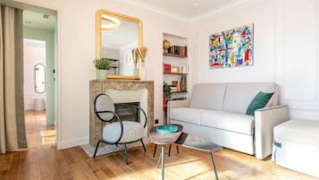 Apartment, 1 Bedroom | Living area | LCD TV