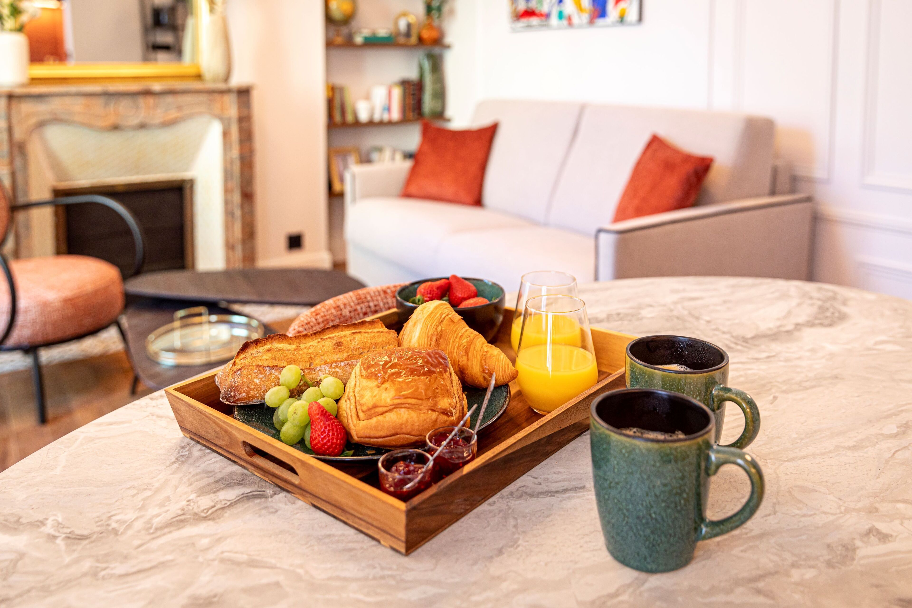 Petit déjeuner préparé sur commande servi tous les jours en supplément