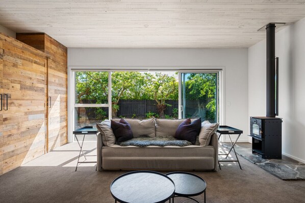 Télévision, cheminée