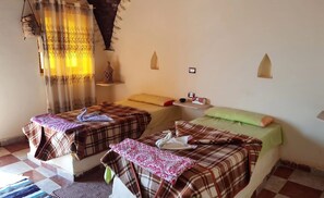 1 bedroom, blackout curtains, WiFi