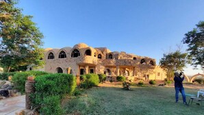 Classic Twin Room, Mountain View | Terrace/patio - Oasis Panorama Hotel  (Al Bawiti)