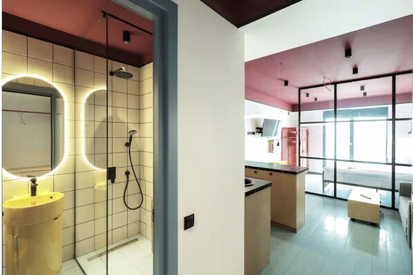 Design-Apartment, Bergblick