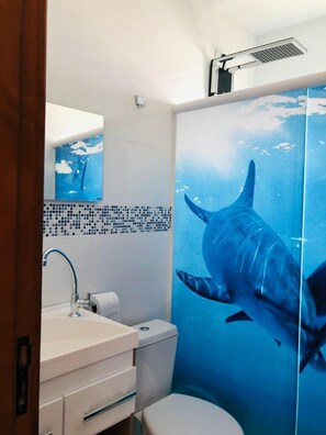 Comfort Apartment, Balcony, Sea View | Bathroom | Shower - RESIDENCIAL DE ALUGUEL  (Bombinhas)
