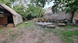 Ferienhütte, 1 Schlafzimmer, Raucher | Garten
