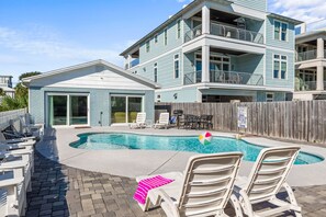 A heated pool
