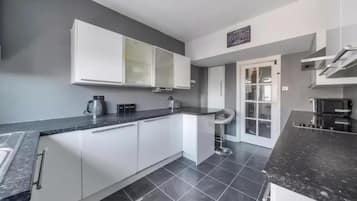 Apartment | Private kitchen | Fridge, microwave, oven, stovetop