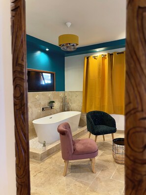Bathroom - The Palm Trees Restaurant and Rooms (Sainte-Rose)