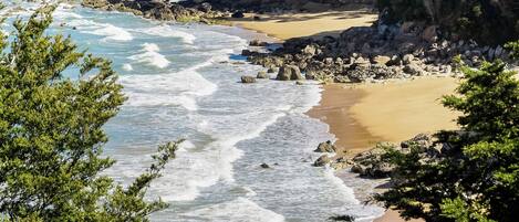 Private beach, kayaking