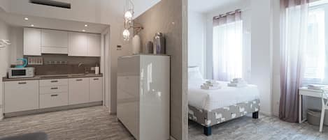 1 slaapkamer, een strijkplank/strijkijzer, gratis wifi, beddengoed