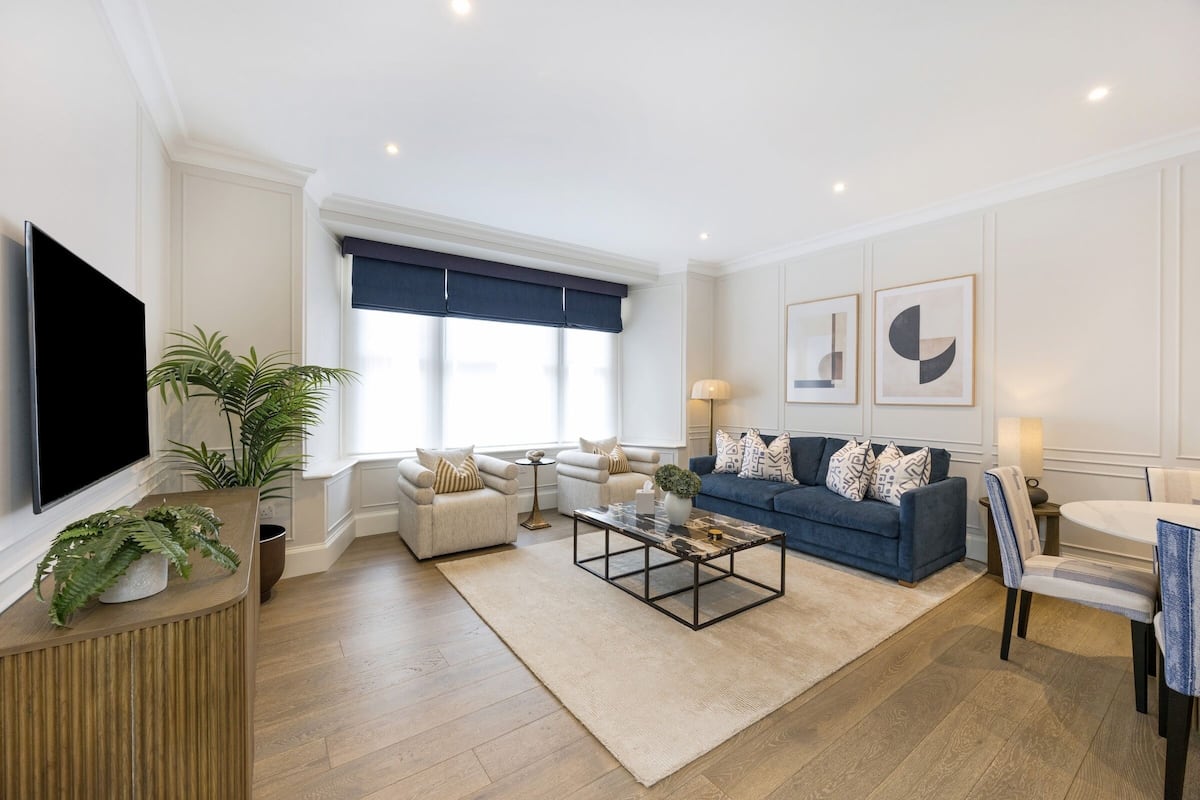 豪華公寓, 1 間臥室 | 起居區 | 55-吋LED 液晶電視、數位頻道、Netflix、串流服務