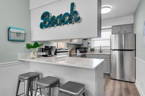 Condo, Multiple Beds (Villas on the Gulf unit A1) | Private kitchen | Paper towels