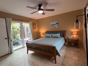 3 bedrooms, desk, iron/ironing board, travel crib