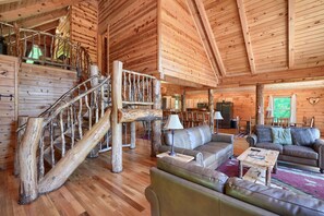 TV, fireplace - Waccabuck | Pool | Hot Tub (Logan)