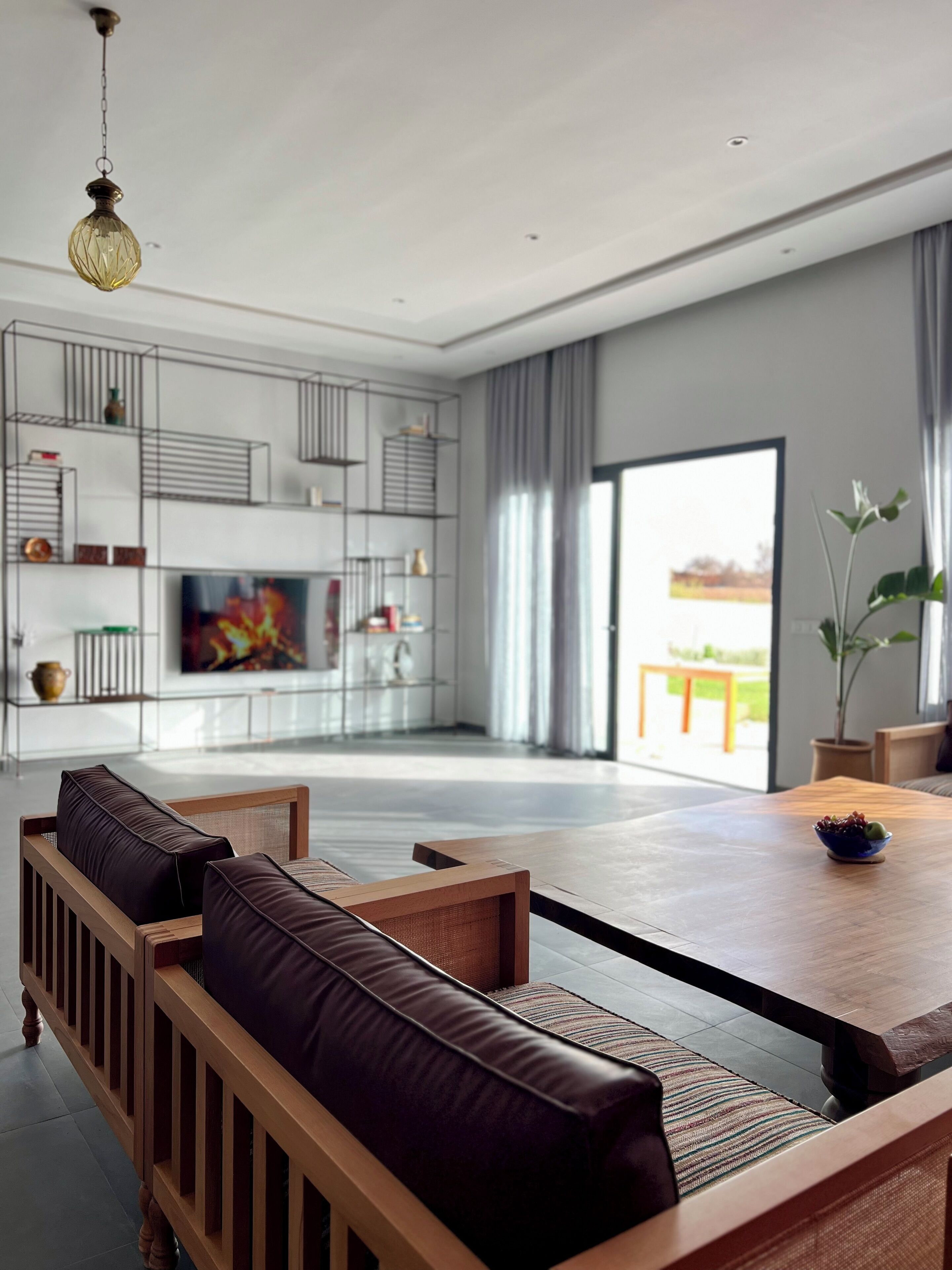 Luxury Villa, Balcony, Desert View | Living area