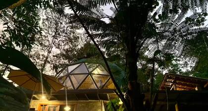 Laje Waterfall Dome, with relaxing wet sauna