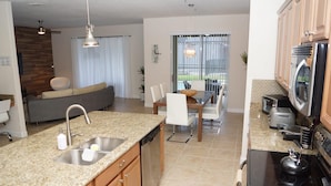 Microwave, oven, stovetop, dishwasher