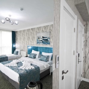 Classic Twin Room, Balcony, City View | 1 bedroom, in-room safe, desk, laptop workspace