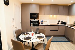 Microwave, oven, stovetop, dishwasher