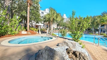 Condo, 1 King Bed with Sofa bed (Lasata Grand Sand Dollar) | Pool | Outdoor pool, a heated pool