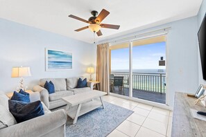 Condo, Multiple Beds (Splash 1506W) | Living area | TV - Splash 1506w (Panama City Beach)